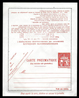 CARTE LETTRE PNEUMATIQUE - 1,60F - ROUGE/ORANGE - 1968 - V12 - TBE - Pneumatic Post