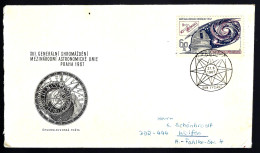 TCHECOSLOVAQUIE  - ASTRONOMIE -  1967 - POUR WOLFEN DDR -  - Astrology