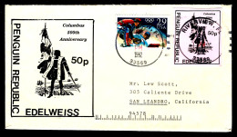 LETTRE DE RIVERVIEW (ÉTATS UNIS) - 500th ANNIVERSARY COLUMBUS -  - Lettres & Documents