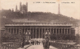 FRANCE - Lyon - Le Palais De Justice Et Fourvière - M F - Vue Générale - De L'extérieure - Carte Postale Ancienne - Autres & Non Classés