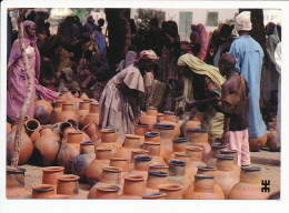 CPSM 10.5 X 15  Tchad  BOKORO Préfecture De Chari-Barguimi Au Marché  Poteries - Tchad