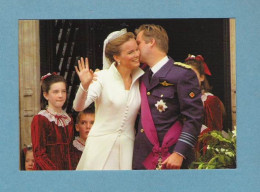 FILIP & MATHILDE - TROUWDAG 4/12/1999 - POSTKAART (4416) - Koninklijke Families