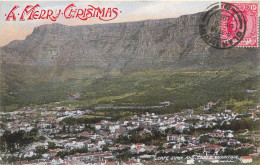 FETES ET VOEUX - Noël - Cape Town And Table Mountain - Colorisé - Carte Postale Ancienne - Autres & Non Classés