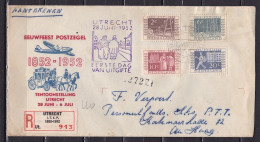1952 Complete I.T.E.P. Serie NVPH 592 / 595 Gestempeld Op ITEP Envelop - Storia Postale