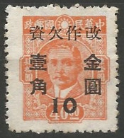 CHINE / TAXE N° 95 NEUF - Timbres-taxe