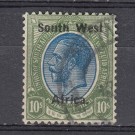 South West Africa 1923 - Overprinted 10/-,  Vf Used (e-741) - Südwestafrika (1923-1990)