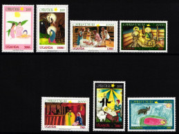 Uganda 2319-2325 Postfrisch Weihnachten #II193 - Uganda (1962-...)