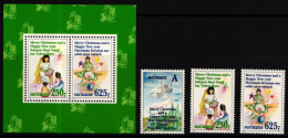 Surinam 1497-1499 Und Block 64 Postfrisch Weihnachten #II175 - Surinam