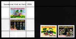 Surinam 2071 Und 2072 Und Block 102 Postfrisch Weihnachten #II169 - Suriname