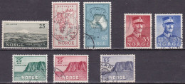 NO068 – NORVEGE - NORWAY – 1957 – FULL YEAR SET – SG # 464/71 USED 30 € - Gebraucht