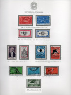 Italia 1962 Lotto 10 Esemplari - 1961-70: Afgestempeld