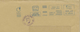 Ema Neopost HJ - Carte De La Corse - Cachet Manuel De Borgo Pour Correction De Date - Enveloppe Réduite 220x110 - Geographie