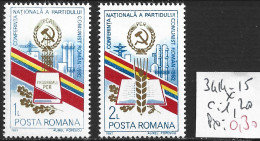 ROUMANIE 3414-15 * Côte 1.20 € - Unused Stamps