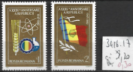 ROUMANIE 3416-17 * Côte 1.20 € - Unused Stamps
