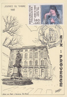 Carte  Locale  1er  Jour   FRANCE   JOURNEE  Du  TIMBRE    AIX  EN  PROVENCE   1982 - Journée Du Timbre