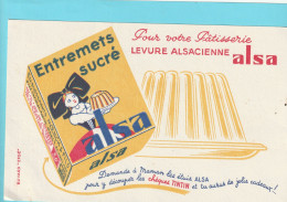 BUVARD  "  ENTREMETS SUCRE  ALSA  "   NON UTILISE - Food