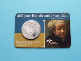 400 Jaar REMBRANDT Van RIJN Vijfje > Officiële Herdenkingsmunt 2006 - 5 Euro ( Zie / Voir / See > DETAIL > SCANS ) ! - Paises Bajos