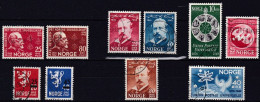 NO060B – NORVEGE - NORWAY – 1948-49 – YEARS SET – SG # 397/8-401/7 USED 7,50 € - Oblitérés