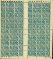 Tunisie 1945-Colonie Française-Timbres Neufs. Yv. Nr.:276.Feuille De 100+Interpanneaux+ Coin Daté:7/11/45. (EB) AR-02221 - Unused Stamps