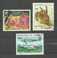 Djibouti POSTE AERIENNE N°125, 126, 130 Cote 4.50€ - Dschibuti (1977-...)