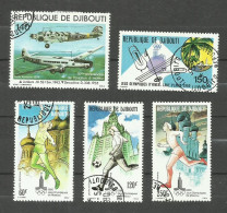 Djibouti POSTE AERIENNE N°130, 134 à 137 Cote 4.05€ - Gibuti (1977-...)