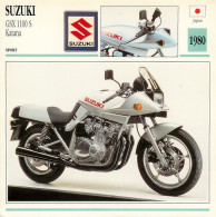 SUZUKI  GSX 1100 S Katana 1980   Motorbike Motorrad Motorfiets Motociklas Motorcycle MOTO   54  MA1967Bis - Motorräder