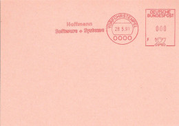 EMA ALLEMAGNE DEUTSCHLAND BUND GERMANY VORFUHRSTEMPEL SPECIMEN INFORMATIQUE HOFFMANN SOFTWARE SYSTEME 1991 - Informatique