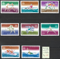 ROUMANIE 3515 à 22 * ( 3522 Oblitéré ) Côte 6.80 € - Unused Stamps