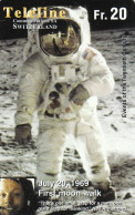 Swiss, Teleline, First Moon Walk, Astronaut, RR - Switzerland