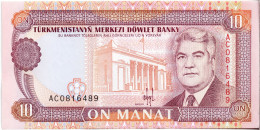 Turkménistan - 10 Manat 1993 UNC - Turkménistan