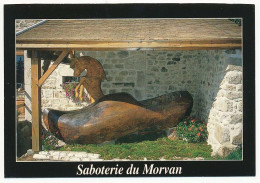 CPSM / CPM 10.5 X 15 SABOTIER (16) Saboterie Du Morvan Alain Marchand Gouloux - 58230 Montsauche Sabot En Sequoia De * - Artisanat