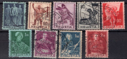 T1927 - SUISSE SWITZERLAND Yv N°358/66 - Oblitérés