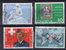 T2150 - SUISSE SWITZERLAND Yv N°743/46 - Used Stamps