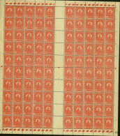 Tunisie 1938-Colonie Française-Timbres Neufs.Yv. Nr.126.Feuille 100 Avec Interpanneaux+Coin Daté: 15/2/38 (EB) AR-02229 - Unused Stamps