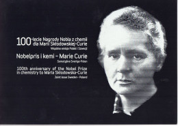 POLAND 2011 LIMITED EDITION: RARE 100TH ANNIVERSARY MARIE CURIE NOBEL PRIZE CHEMISTRY FOLDER FDC MS PL SWEDEN - Hojas Bloque