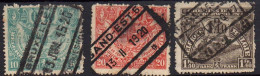 Belgique Chemin De Fer 1920 édition Dite De LONDRES3 Timbres Oblitérés, COB CF79, 81, 94 - Usati