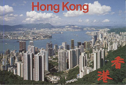 X114474 CHINE CHINA HONG KONG HONG KONG AND KOWLOON FROM THE PEAK - China (Hongkong)