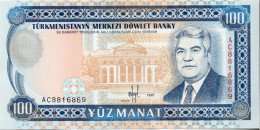 Turkménistan - 100 Manat 1995 UNC - Turkménistan