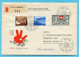 Ersttagsbrief Pro Patria 1953 Auf P2 - Covers & Documents