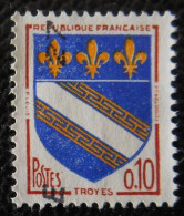 1353 France 1962-65 Oblitéré  Armoiries Des Villes Troyes - Used Stamps