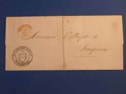 DL3 SUISSE  BELLE LETTRE RRR TRESORERIE D ETAT 1842 FRIBOURG  A DOMPIERRE ++AFF. INTERESSANT++ - ...-1845 Voorlopers