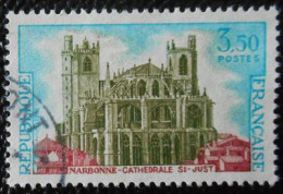 1713 France 1972 Oblitéré  Narbonne Cathédrale Saint Just - Oblitérés