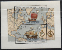 Islande Europa 1992 - Hojas Y Bloques