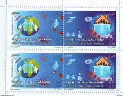 COVID-19 STAMPS OF ALGERIA 2021 COVID-19 - Disease