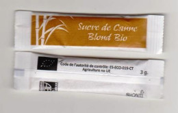 Stick Bûchette Sucre Sugar Azucar Açucar " Sucre De Canne Blond Bio "  [S151]_Di540 - Zucchero (bustine)