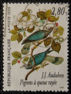 2930 France 1995 Oblitéré  Audubon  Pigeon Pigeons à Queue Rayée - Usados