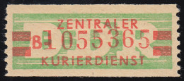 31aII-B Dienst-B, Billet Alte Zeichnung, Rot Auf Grün, ** Postfrisch - Nuovi
