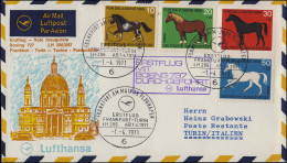 Lufthansa Erstflug Boeing 727 LH 286/287 Frankfurt Main / Turin 1.4.1971 - First Flight Covers