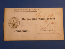 DL3 SUISSE  BELLE LETTRE  1844  PETIT BUREAU LAUFFENBURG ++++ ++AFF. INTERESSANT++ - ...-1845 Prephilately