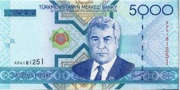 Turkménistan - 5000 Manat 2005 UNC - Turkmenistán